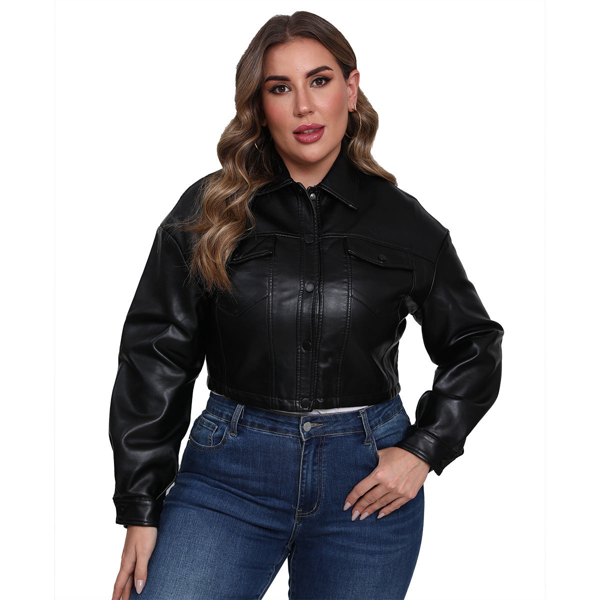 Women's Long-sleeved Single-breasted Short Jacket European And American