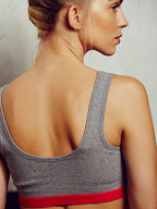 Solid color sports bra