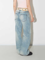 Women's Wide-leg Jeans Fashion High Waist Straight Pants