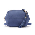 Fashionable And Simple Frosted Simulation Leather Candy Color Tassel Small Shell Bag